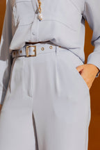 Pale Blue Wide Leg Pant Pale Blue