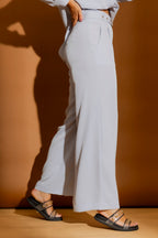 Pale Blue Wide Leg Pant Pale Blue