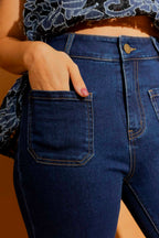 Dark Denim Stretch Pocket Jean Dark Denim