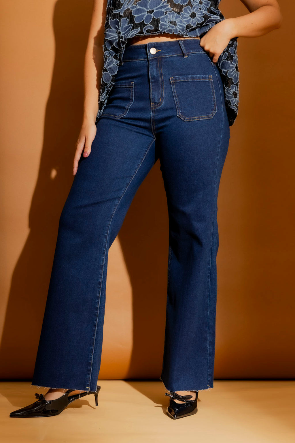 Dark Denim Stretch Pocket Jean Dark Denim