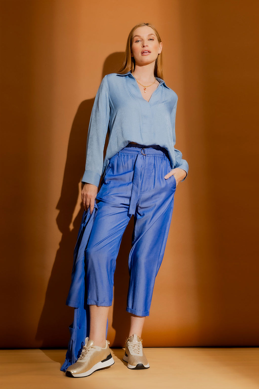 Chambray Brit Blogger Shirt