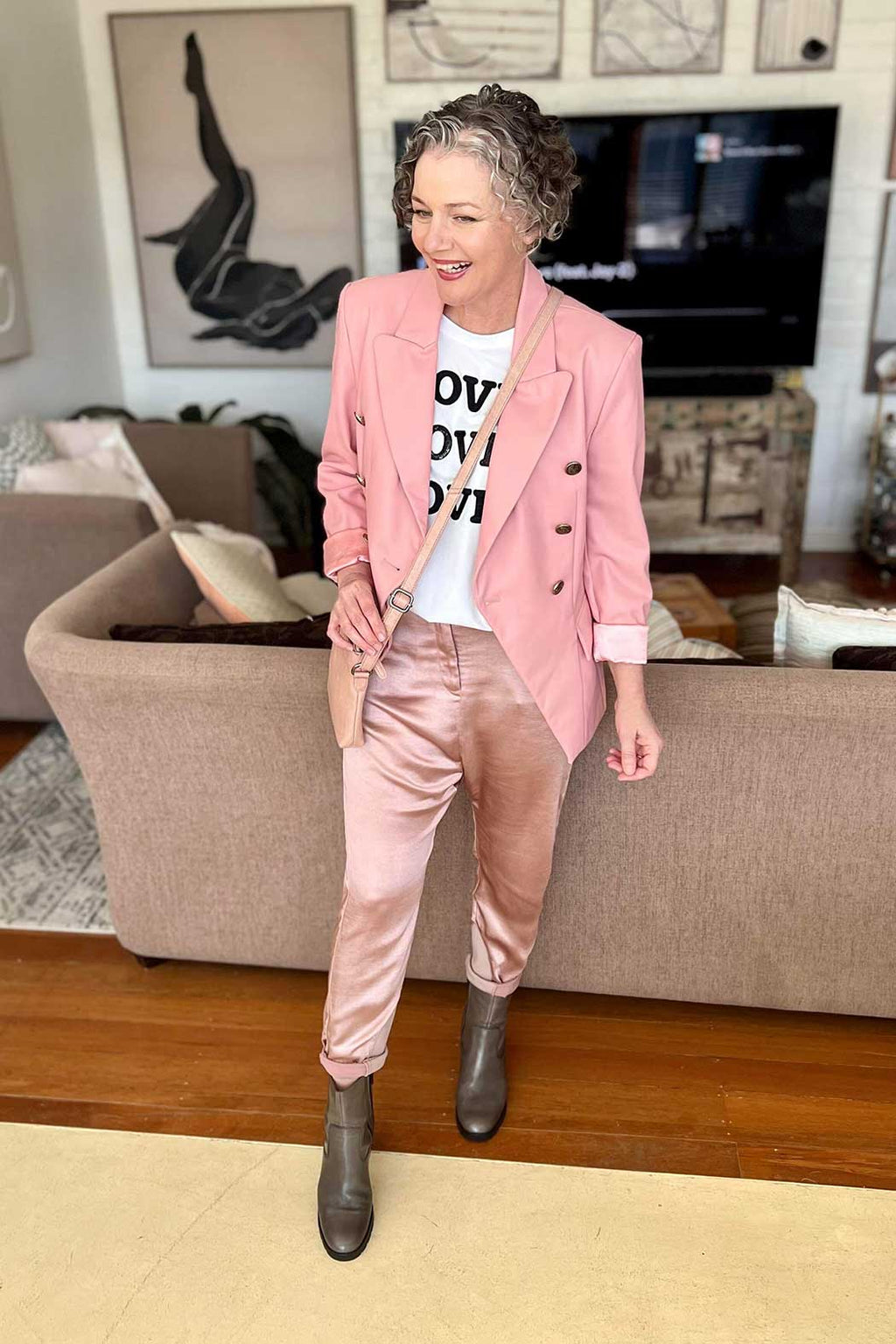 White Love Love Love T-Shirt