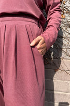 Rose Tencel Slouch Pant