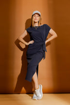 Navy Washed Harlow Dress