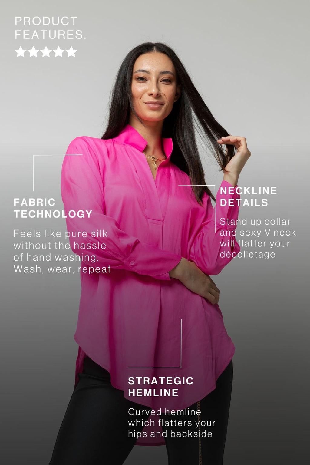 Hot Pink Blogger Shirt