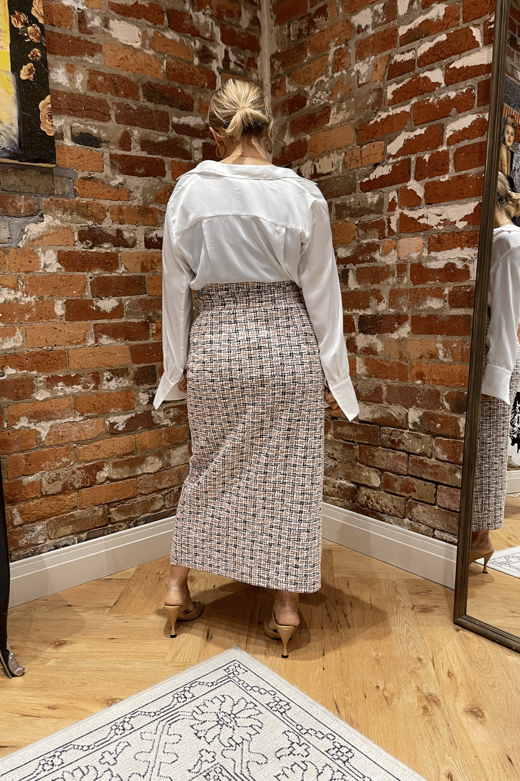 Pink Stretch Wrap Skirt - FINAL SALE