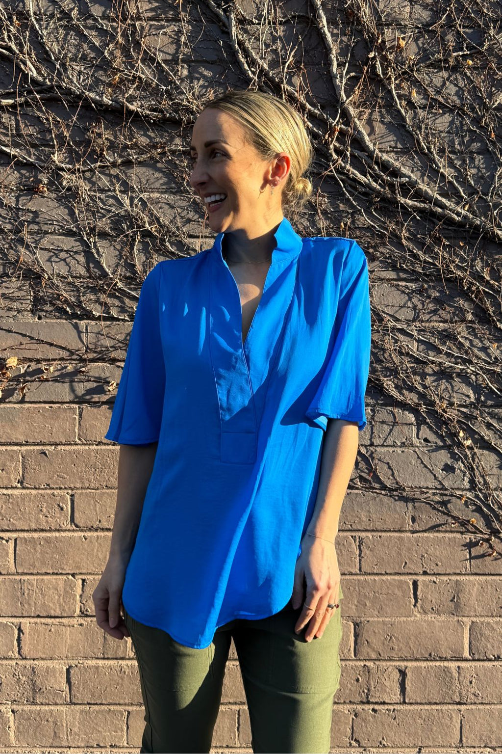 Sapphire Milan Fluted Blogger Shirt