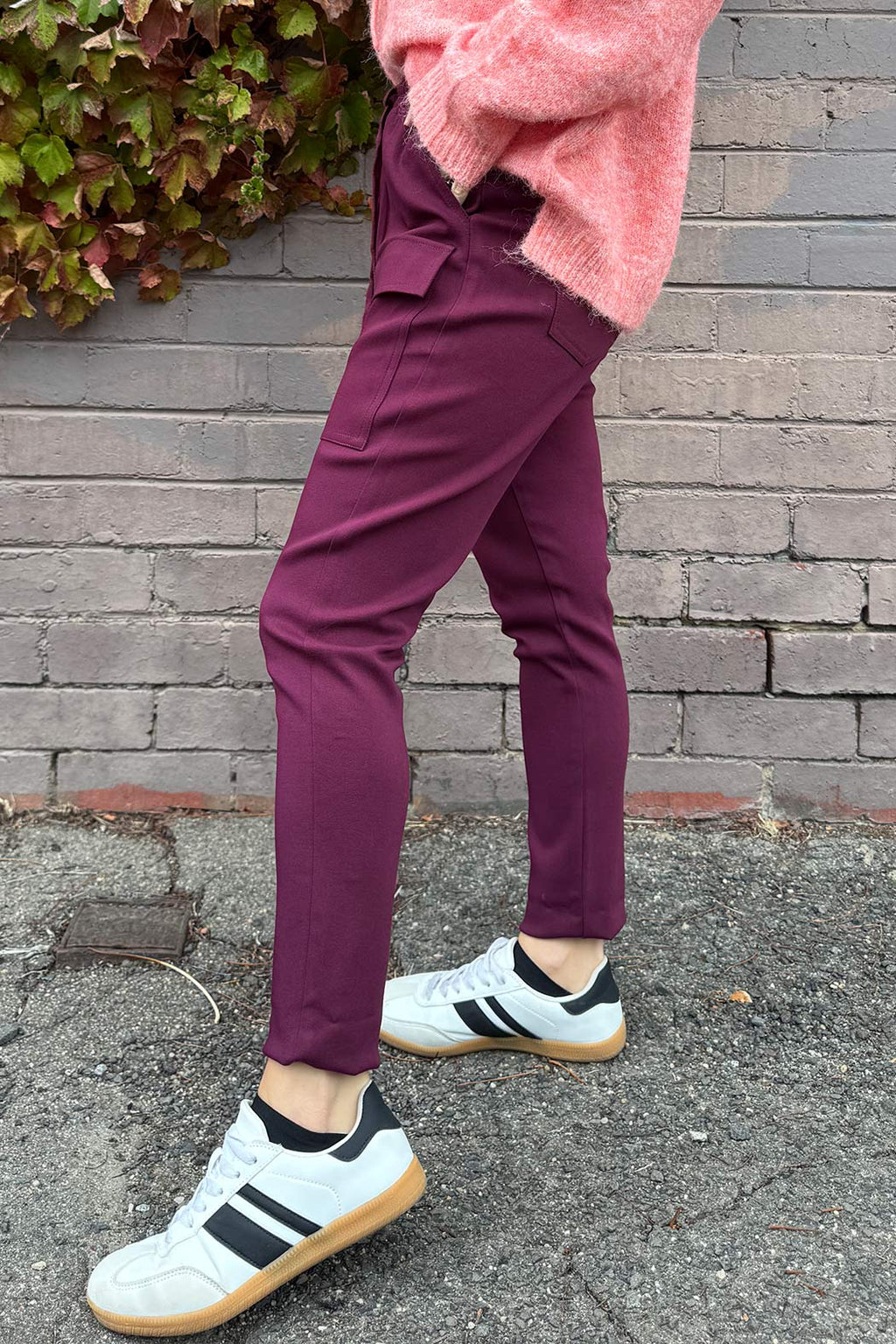 Wine Cargo Jogger Pant