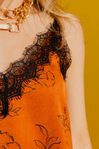Tan/Black Lace Cami