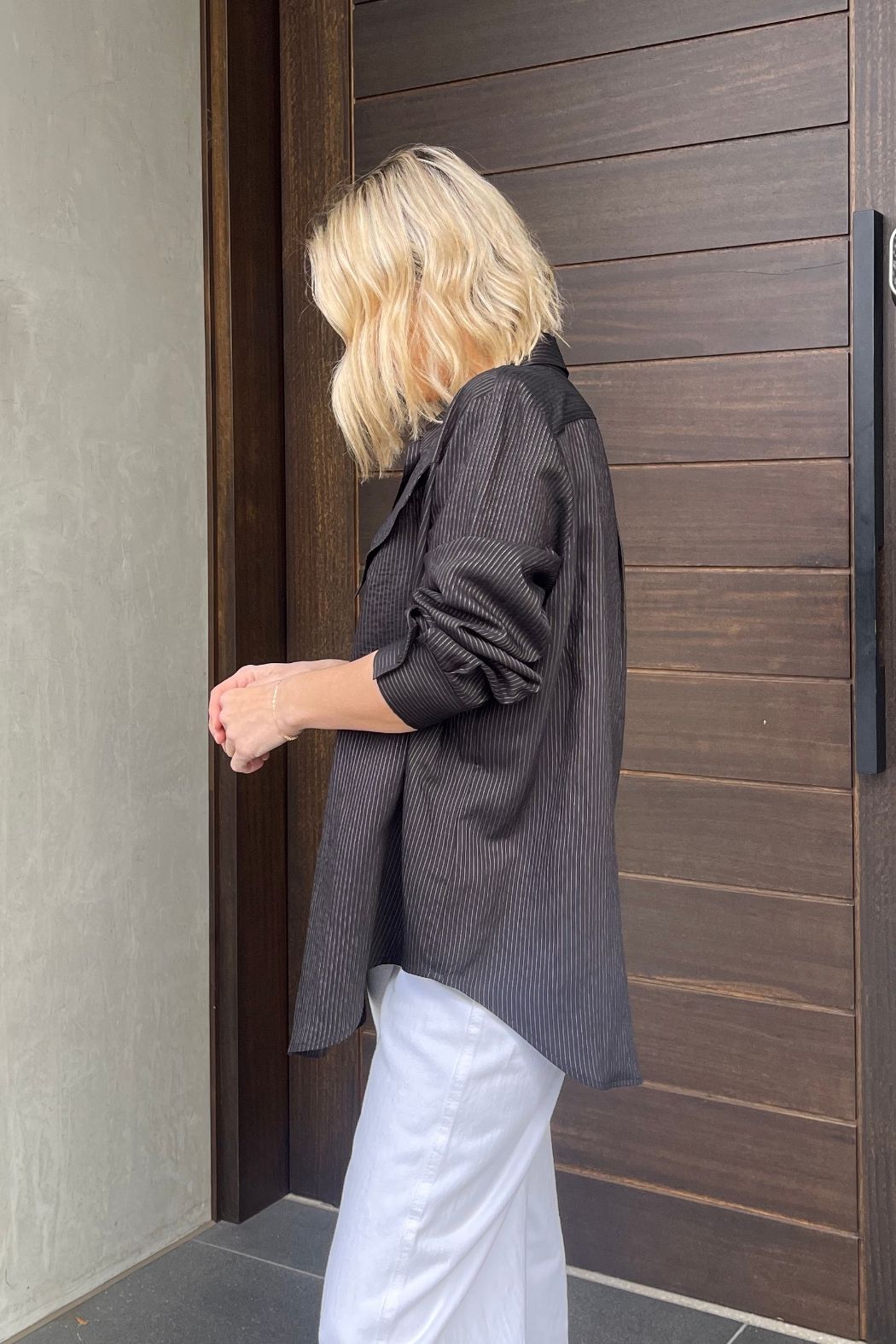 Black Angle Pocket Shirt