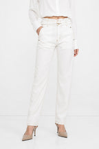 White Denim Paperbag Jean