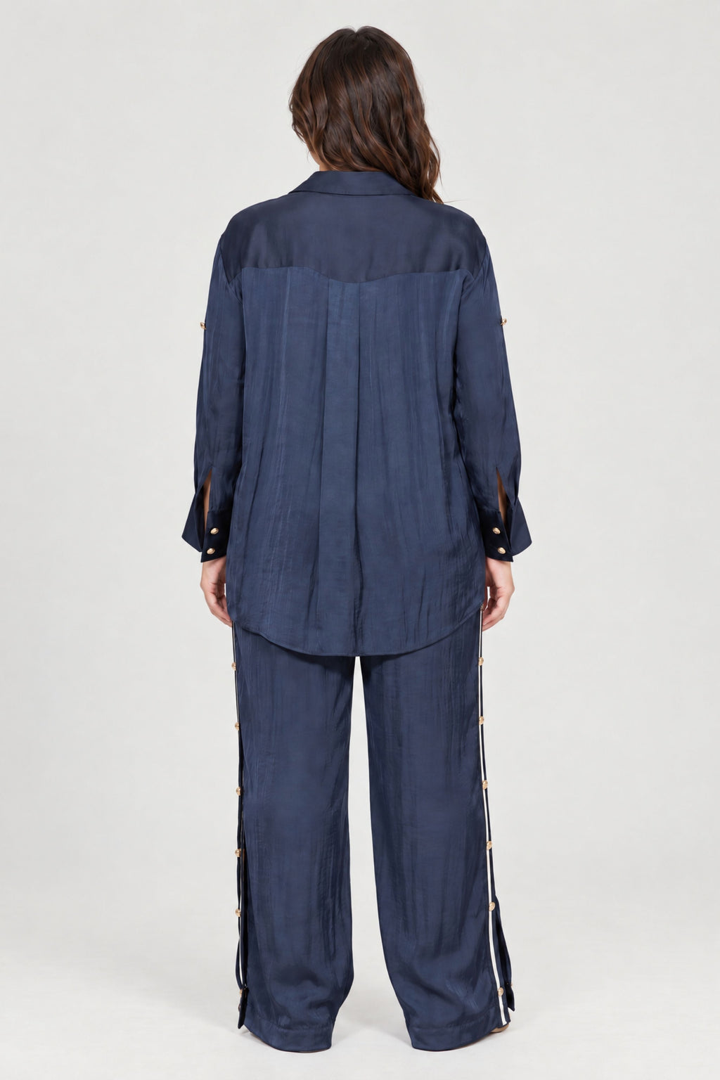 Navy Glow Military Shirt