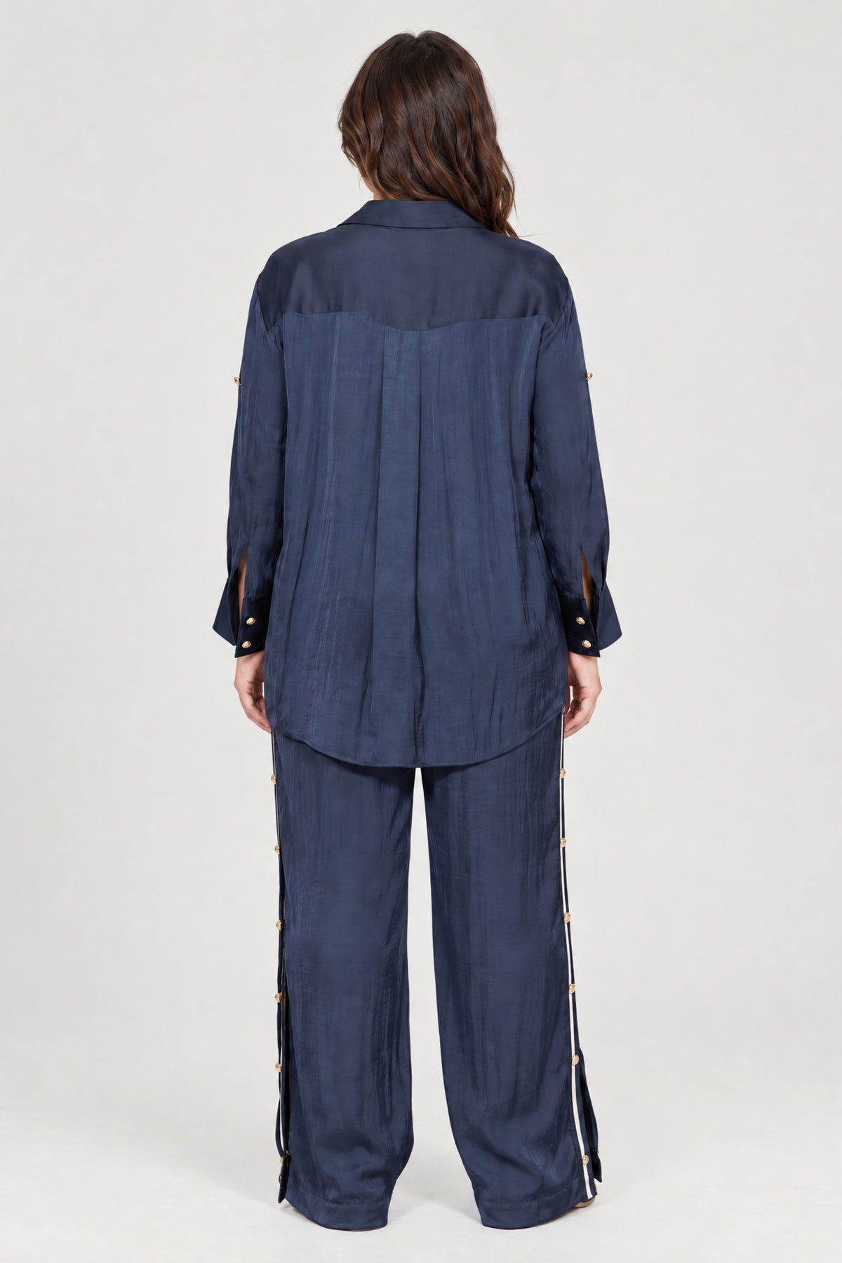 Navy Glow Military Shirt