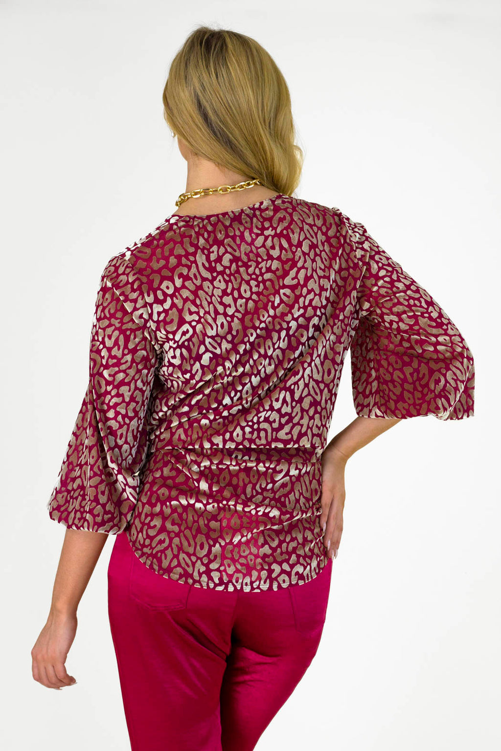 Pink Gold Tie Top - Final Sale