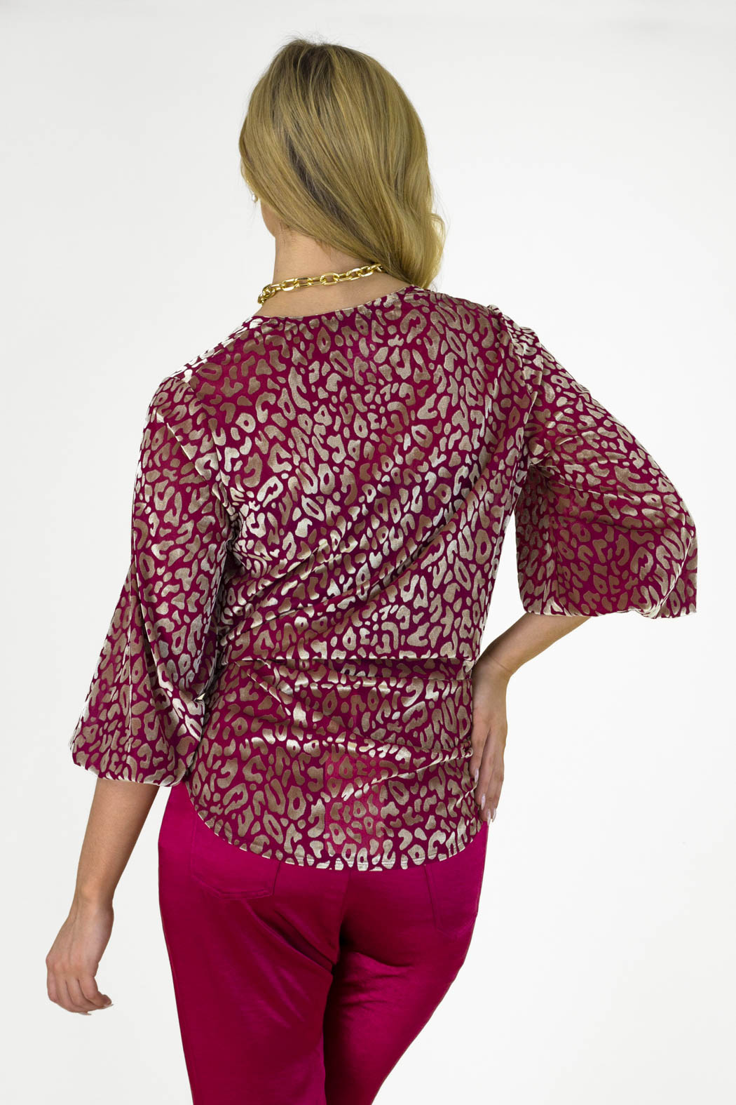 Pink Gold Tie Top - Final Sale