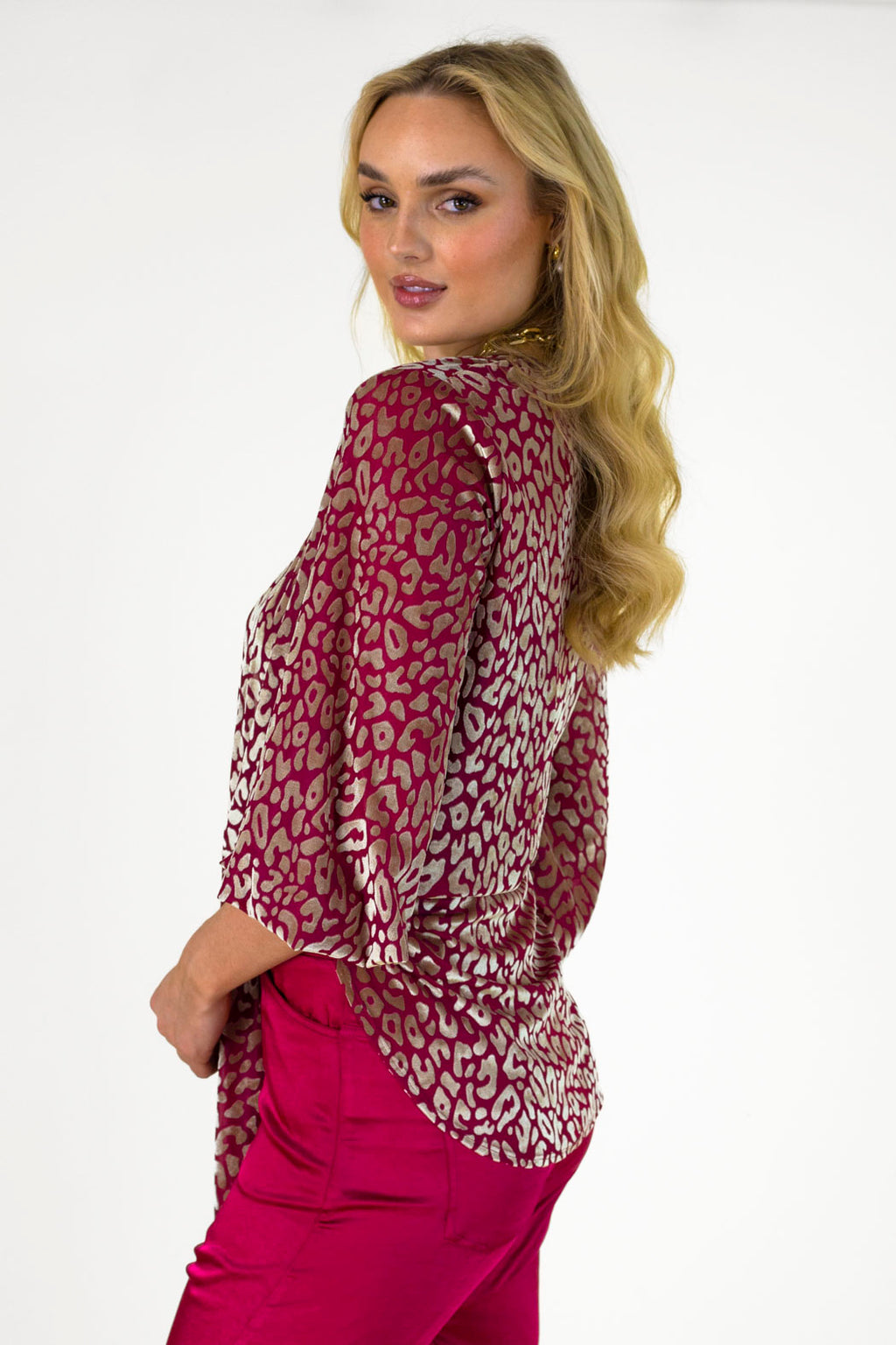 Pink Gold Tie Top - Final Sale