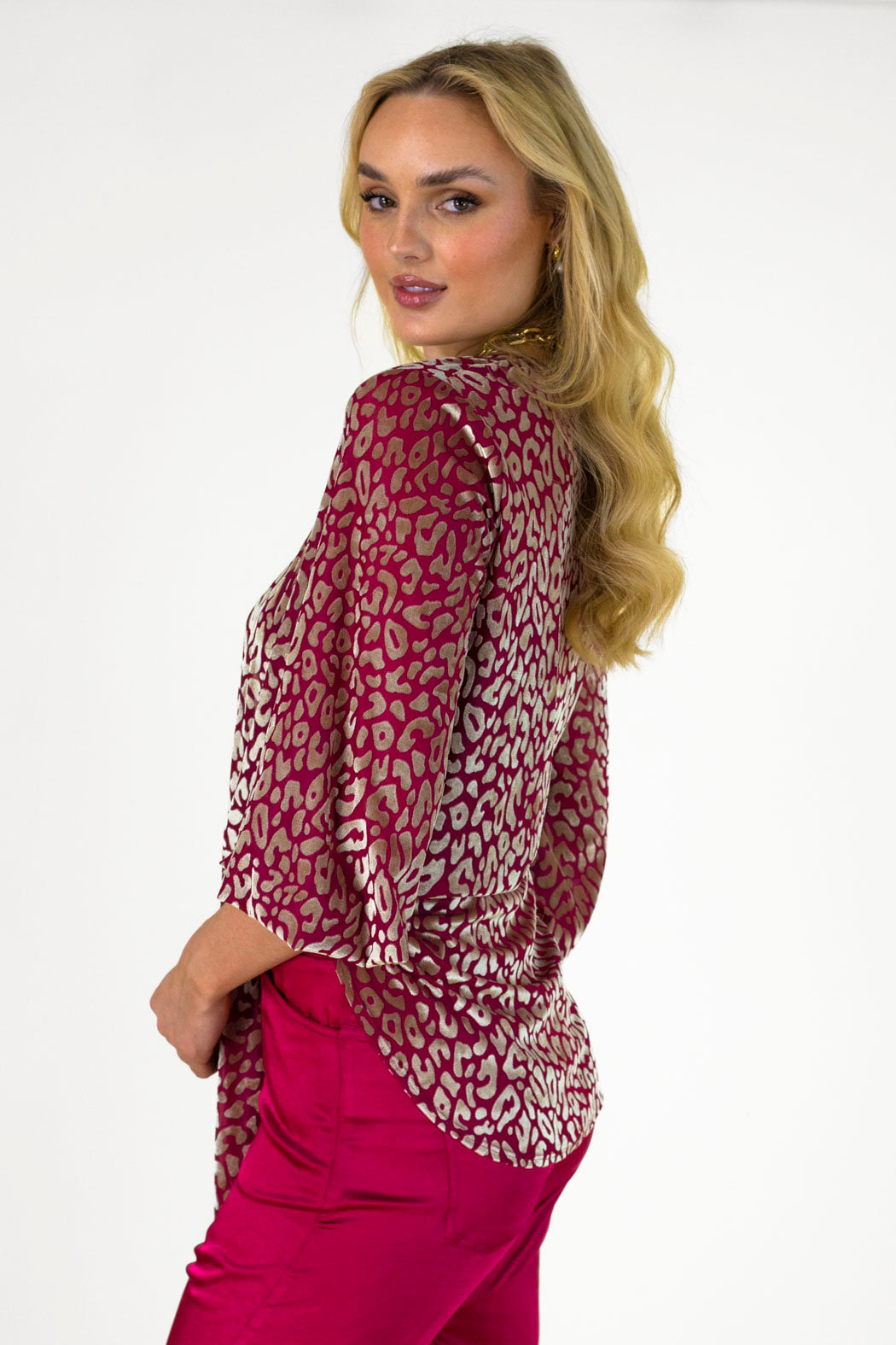 Pink Gold Tie Top - Final Sale