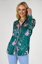 Jade Pink Silky Piping Shirt - Final Sale