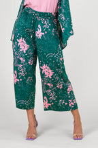 Jade Pink Silky Crop Culottes - Final Sale