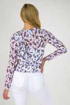 Mesh Ruffle Top 10321 V