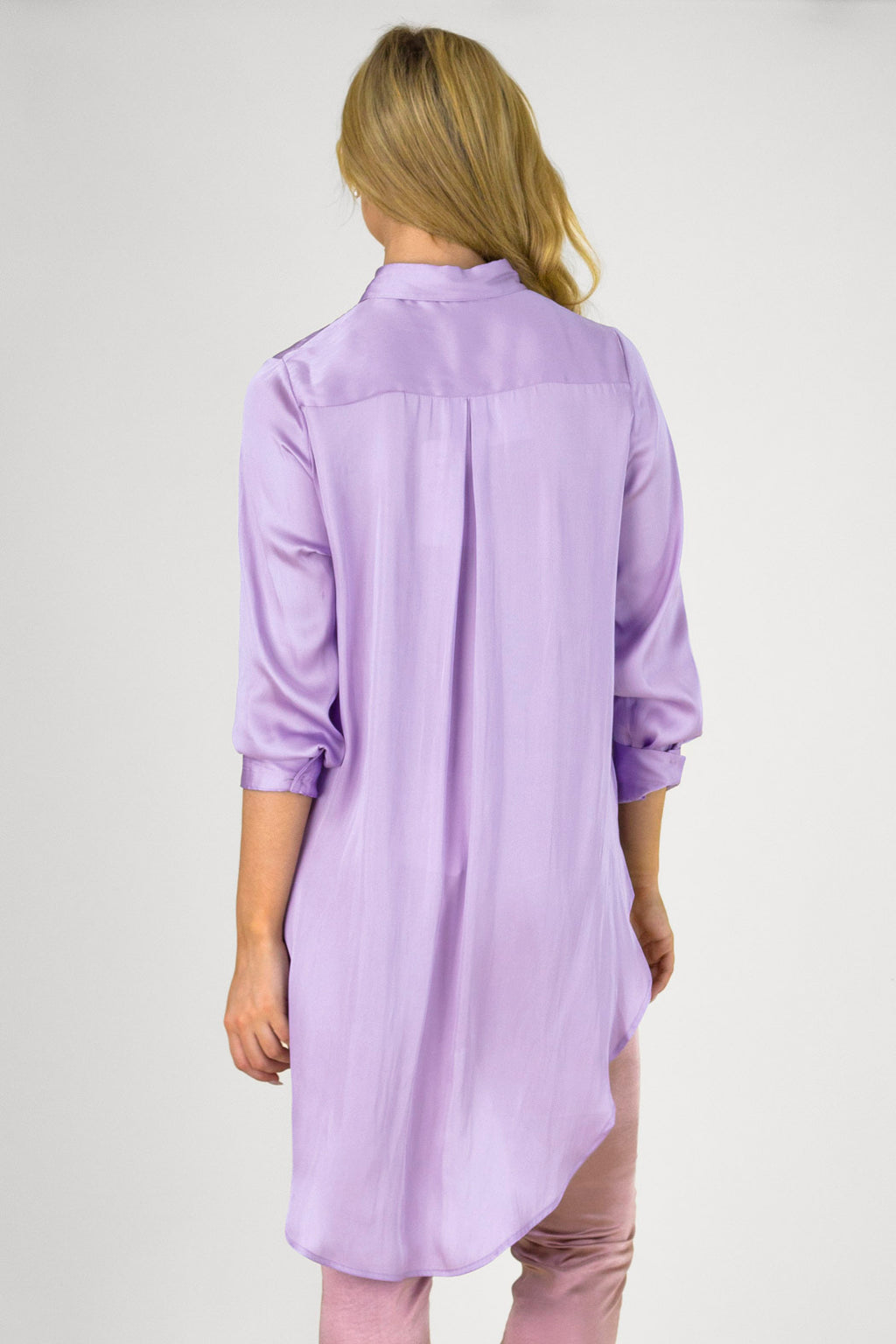 Lilac Boyfriend Maxi Shirt - Final Sale
