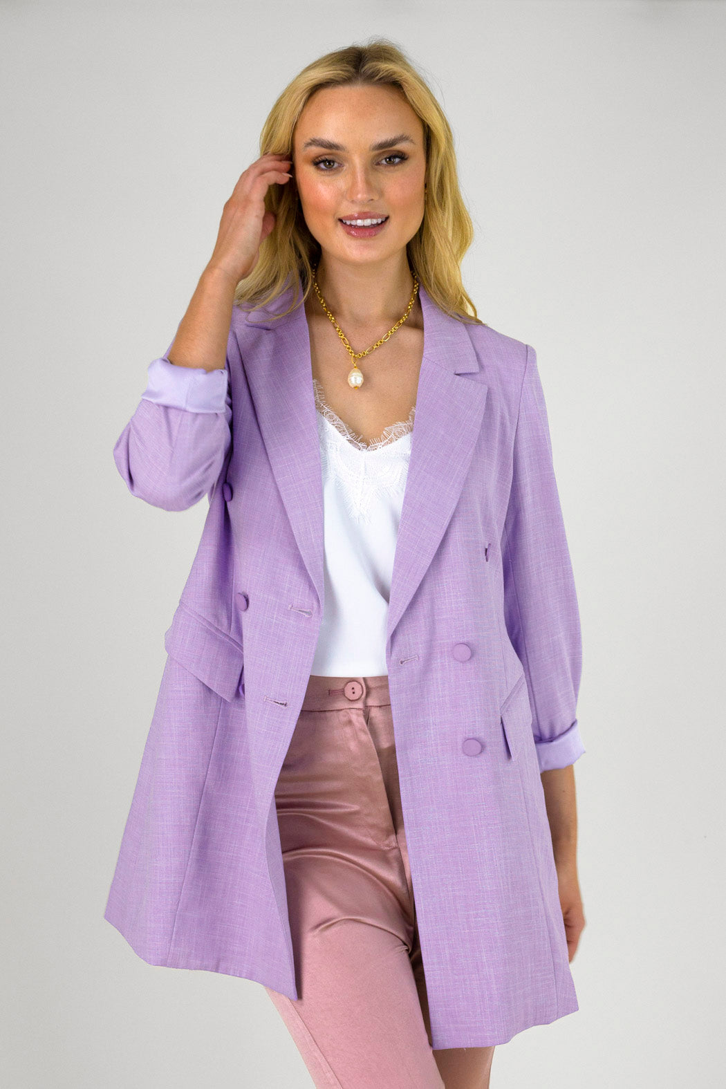 Lilac Shimmer Blazer - Sale