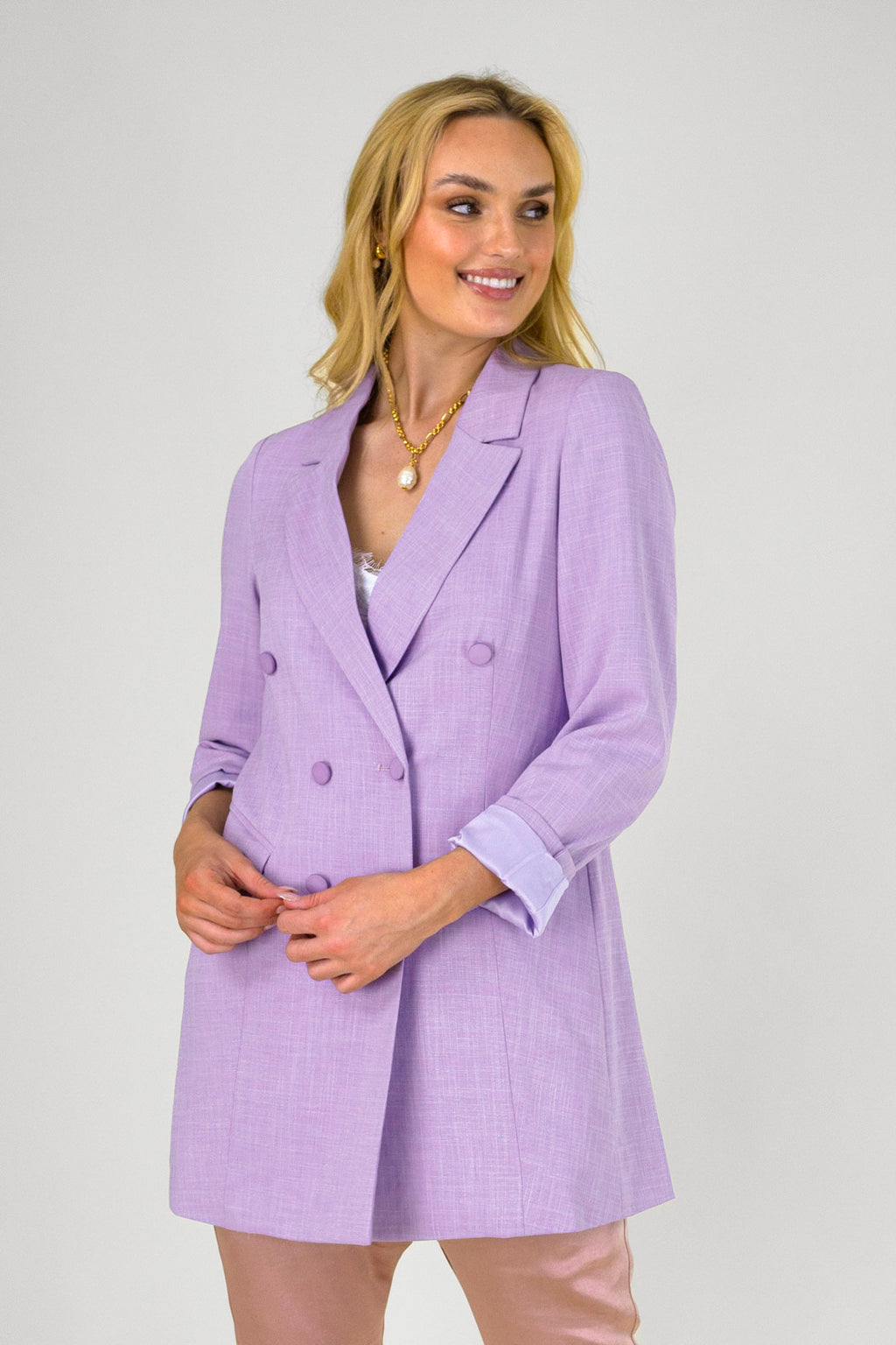 Lilac Shimmer Blazer - Sale