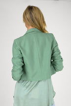 Pinstripe Crop Blazer 30147 H