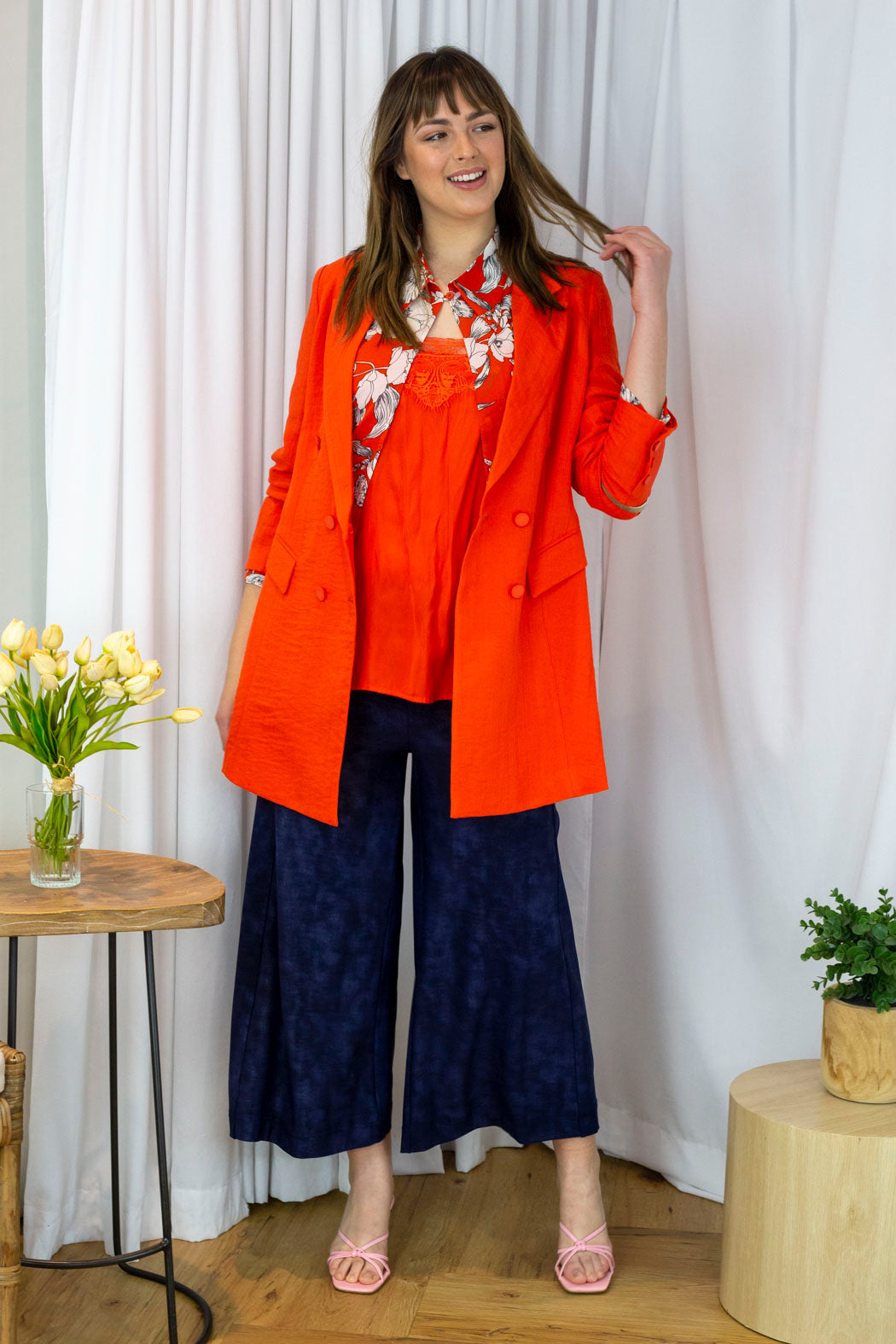 Orange Shimmer Blazer - Sale