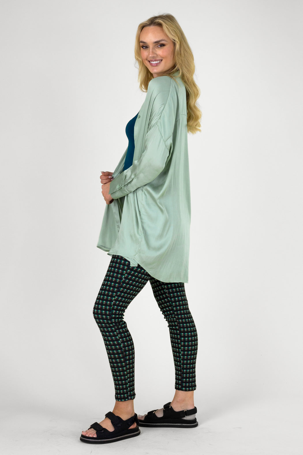 Jade Check Slim Jean - SALE