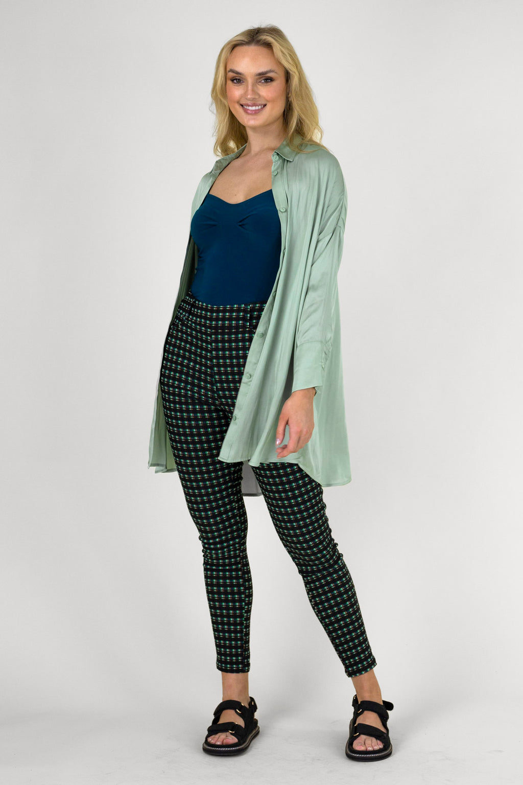 Jade Check Slim Jean - SALE