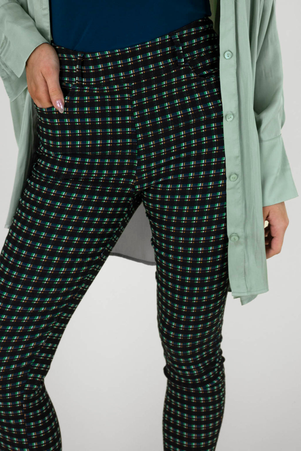 Jade Check Slim Jean - SALE