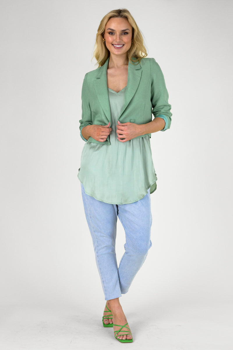 Mint Silky Effortless Cami - Final Sale