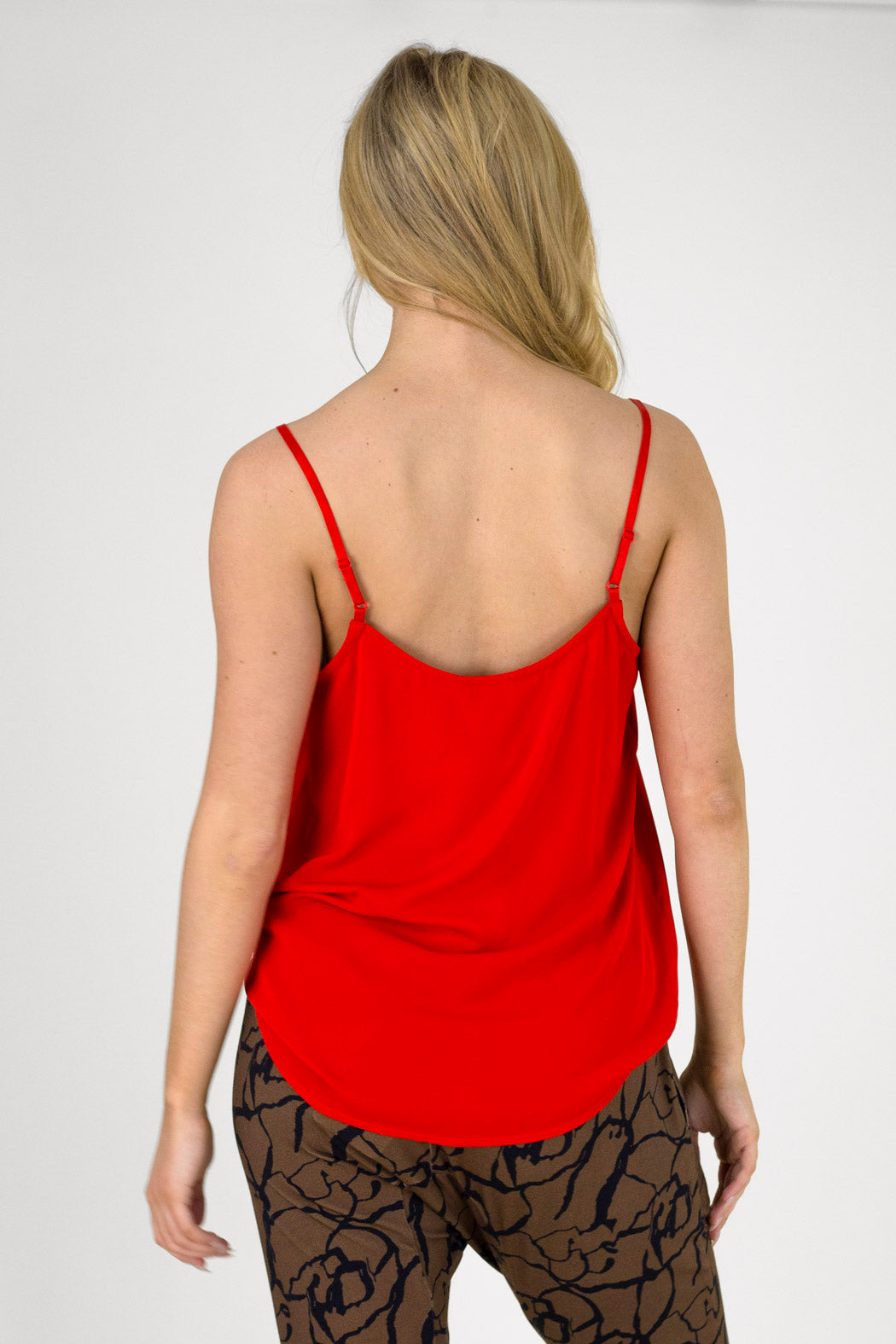 Red Soft Touch Basic Lace Cami - Final Sale