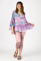 Lilac Tiered Blouse - FINAL SALE