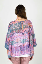 Lilac Tiered Blouse - FINAL SALE