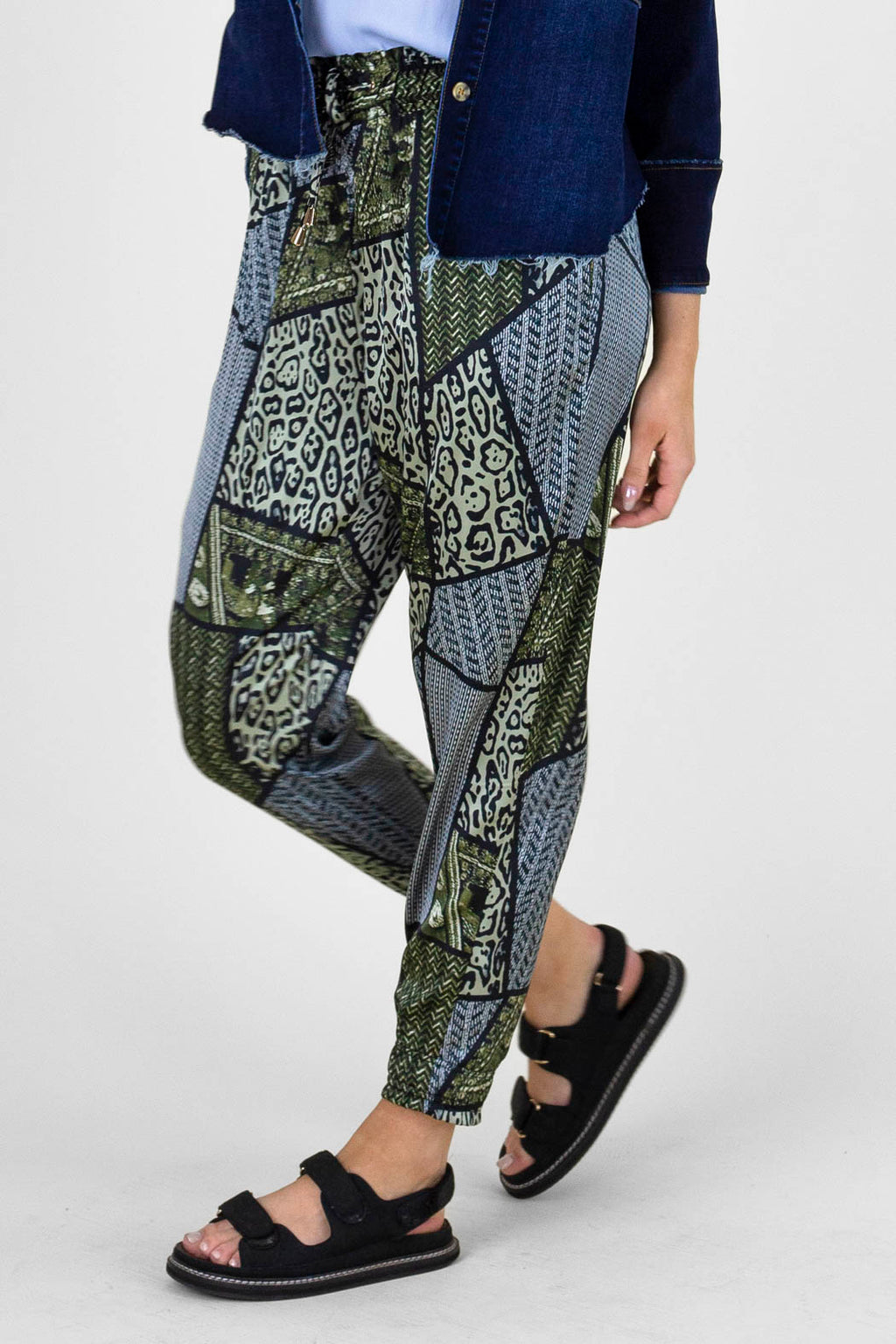Khaki Silky Cargo Pant - Final Sale