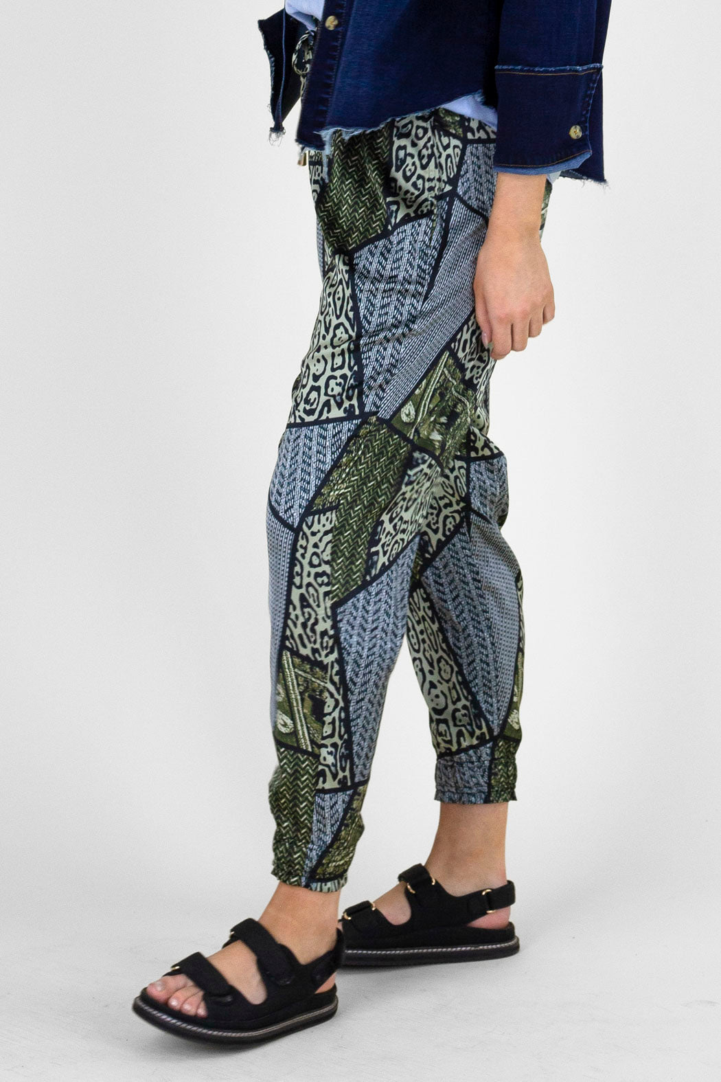 Khaki Silky Cargo Pant - Final Sale