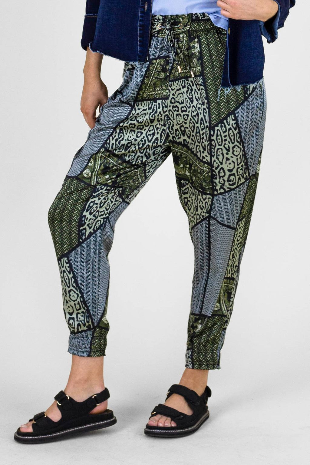Khaki Silky Cargo Pant - Final Sale