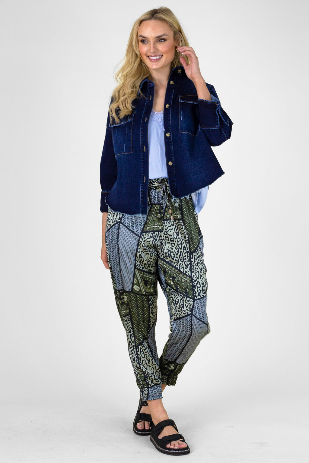 Khaki Silky Cargo Pant - Final Sale