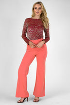 Gold Pink Animal Basic Top - Sale