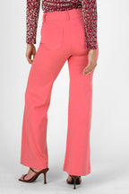 Watermelon Ponte Wide Flare - Final Sale