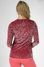 Gold Pink Animal Basic Top - Sale