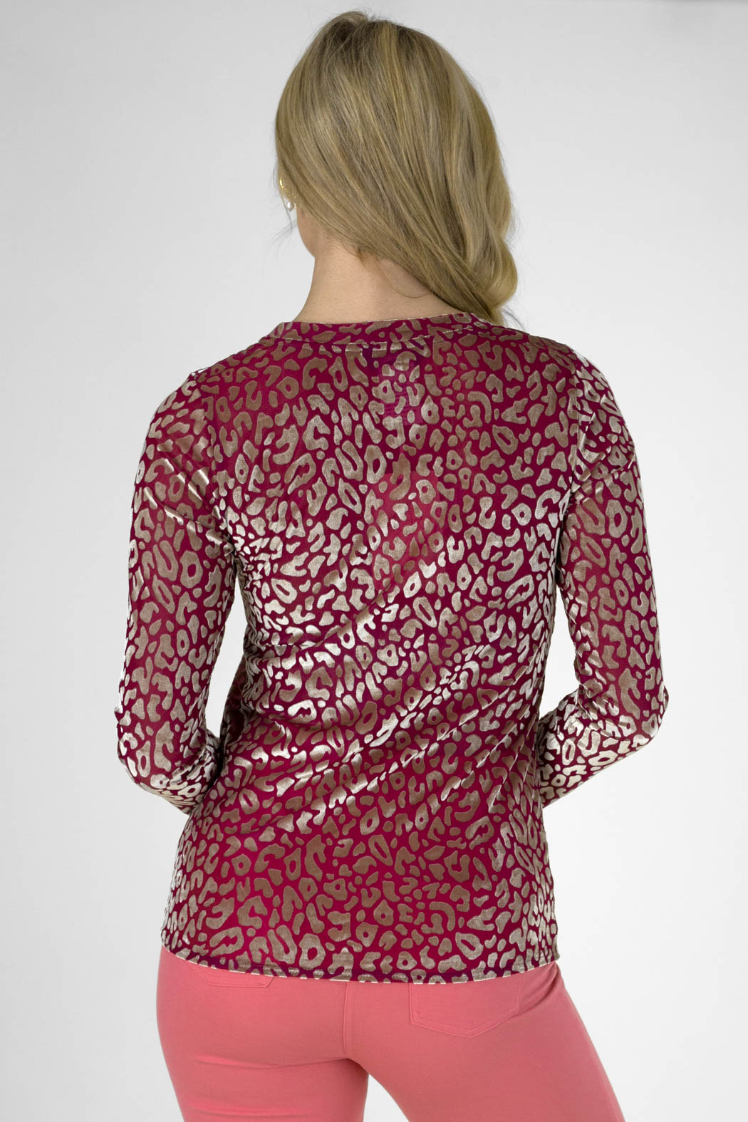 Gold Pink Animal Basic Top - Sale