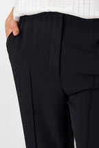 Black Euro Straight Leg Pants - Final Sale