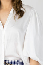 White Silky Tunic Shirt - Final Sale