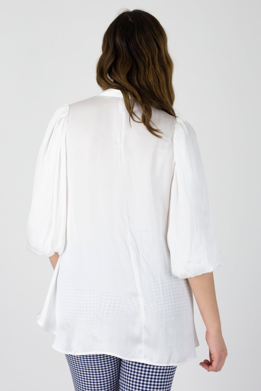 White Silky Tunic Shirt - Final Sale
