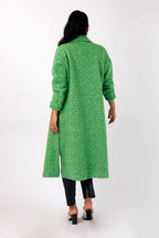 Green Zip Hem Coat