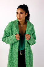 Green Zip Hem Coat