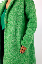 Green Zip Hem Coat